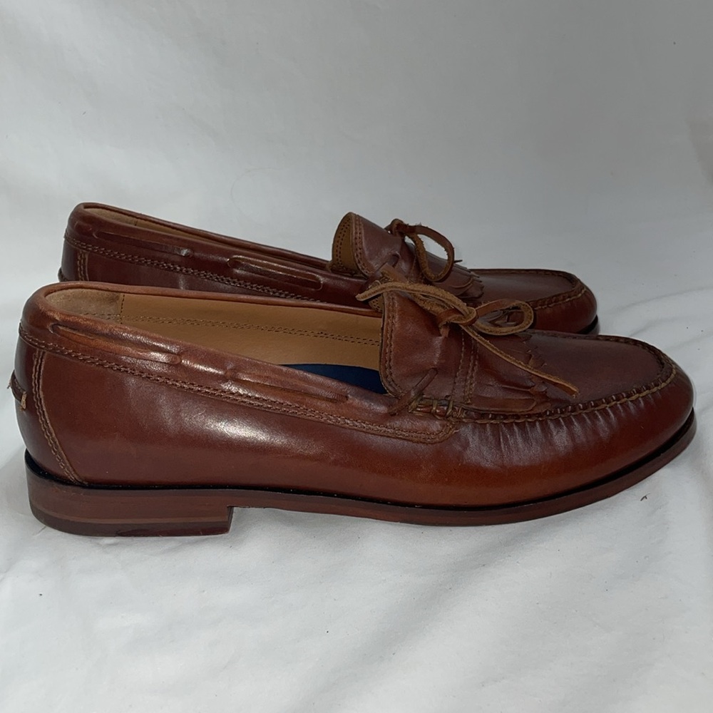 Cole Haan Brown Leather Slip-On Loafers